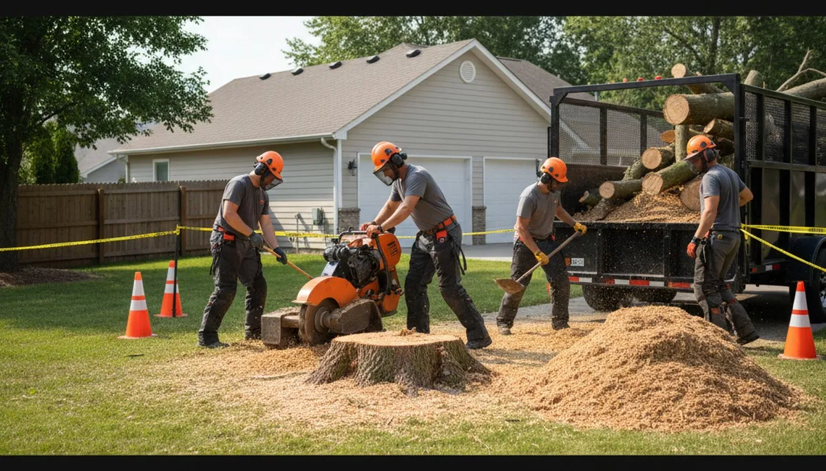 Seattle, WA stump removal service clearing a tree stump for a clean, usable yard