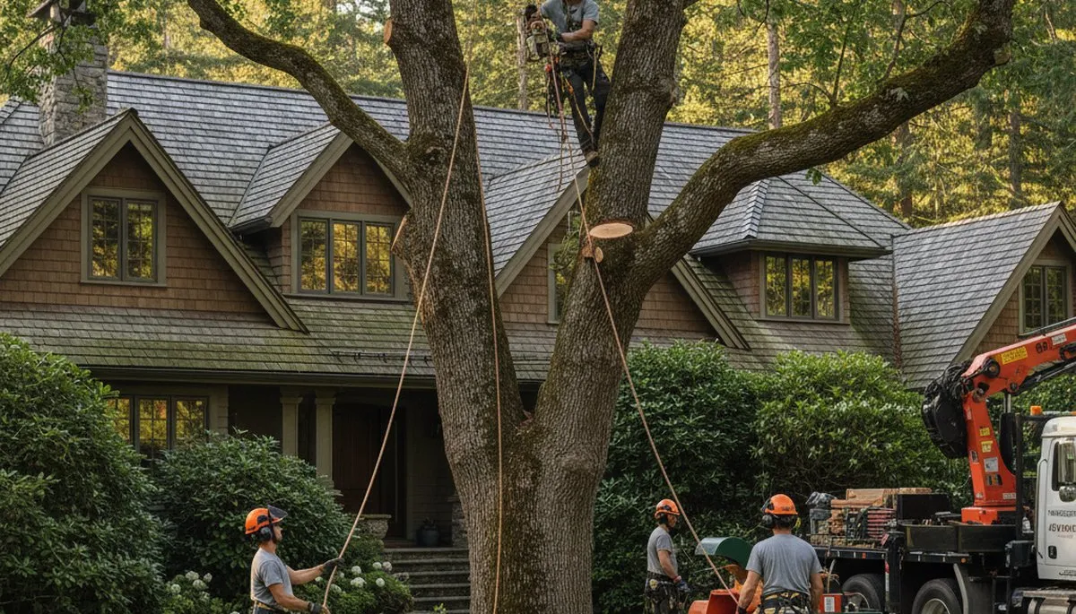Tree service crew in Seattle, WA providing professional tree care and removal services