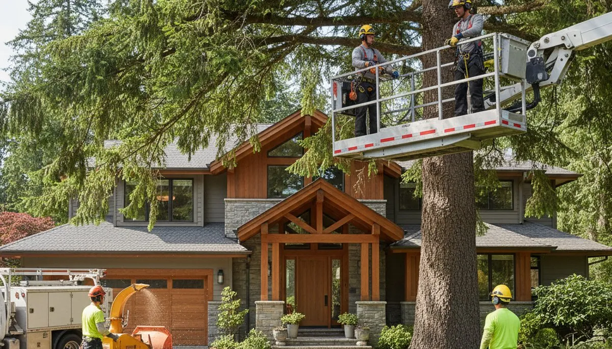 Seattle, WA tree service crew providing professional tree care for residential and commercial properties